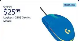 Walmart Logitech G203 Lightsync Gaming Mouse - Blue offer