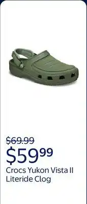 Walmart Crocs Yukon Vista II Literide Clog offer