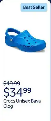 Walmart Crocs Unisex Baya Clog offer