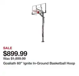 Dick's Sporting Goods Goaliath 60'' Ignite In-Ground Basketball Hoop offer