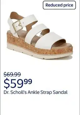 Walmart Dr. Scholl's Womens Once Twice Ankle Strap Sandal offer