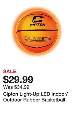 Dick's Sporting Goods Cipton Light-Up LED Indoor/Outdoor Rubber Basketball offer