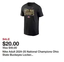 Dick's Sporting Goods Nike Adult 2024-25 National Champions Ohio State Buckeyes Locker Room T-Shirt offer