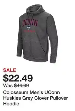 Dick's Sporting Goods Colosseum Men's UConn Huskies Grey Clover Pullover Hoodie offer