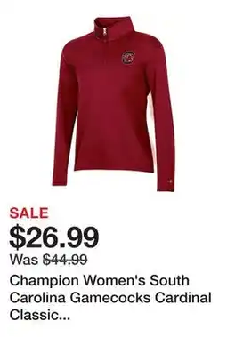 Dick's Sporting Goods Champion Women's South Carolina Gamecocks Cardinal Classic Quarter-Zip Pullover offer