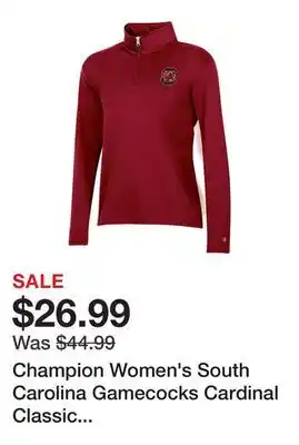 Dick's Sporting Goods Champion Women's South Carolina Gamecocks Cardinal Classic Quarter-Zip Pullover offer