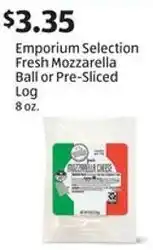 Aldi Emporium Selection Fresh Mozzarella Ball or Pre-Sliced Log offer