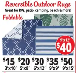 Ocean State Job Lot Reversible Patio Rugs offer