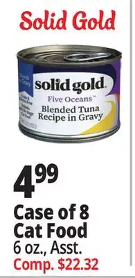 Ocean State Job Lot Solid Gold Case of 8 Cat Food offer