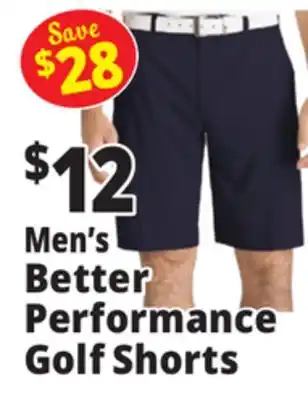 Ocean State Job Lot Men's Better Performance Golf Shorts offer