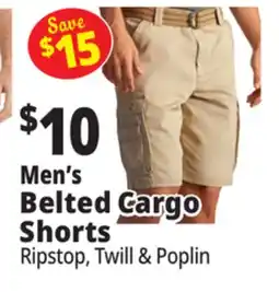 Ocean State Job Lot Men's Belted Cargo Shorts offer