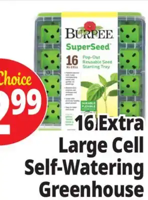 Ocean State Job Lot Burpee SuperSeed Pop-Out Reusable Seed Starting Tray 16XL-Cell offer