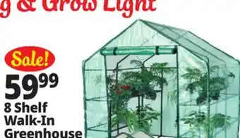 Ocean State Job Lot Tiller & Rowe 8-Shelf Walk-In Greenhouse offer