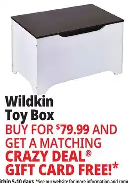 Ocean State Job Lot Wildkin Modern Children's Toy Box White/Espresso offer