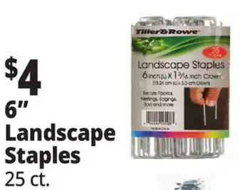 Ocean State Job Lot Tiller & Rowe 6 Landscape Staples 25 Count offer