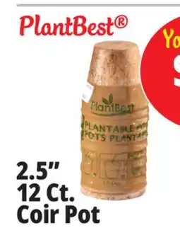 Ocean State Job Lot PlantBest Plantable 2.5 Coconut Coir Pots 12 Count offer