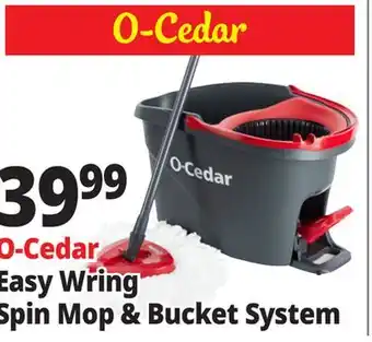 Ocean State Job Lot O-Cedar Microfiber Easywring Spin Mop & Bucket offer