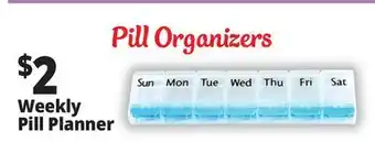 Ocean State Job Lot Weekly Pill Planner offer