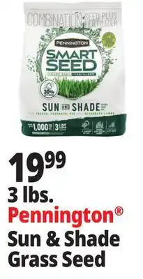 Ocean State Job Lot Pennington Smart Seed Sun & Shade Grass Seed 3 lbs offer