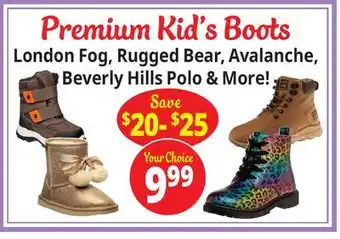 Ocean State Job Lot Premium Kid's Boots offer