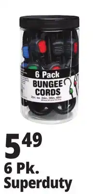 Ocean State Job Lot Super-Duty Bungee Cords 6 Count offer