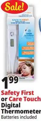 Ocean State Job Lot Safety First Digital Thermometer offer