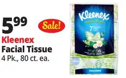 Ocean State Job Lot Kleenex Natural Fresh Unscented Tissues 4 Pack offer