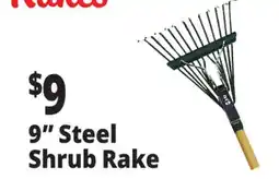 Ocean State Job Lot 9 Steel Tine Shrub Rake offer