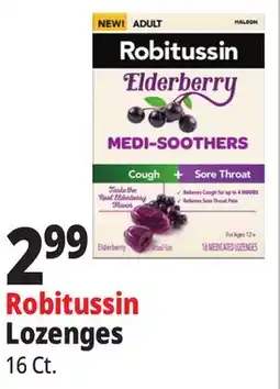 Ocean State Job Lot Robitussin Lozenges offer