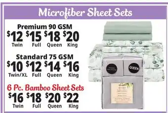 Ocean State Job Lot Microfiber Sheet Sets offer