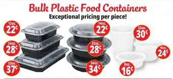 Ocean State Job Lot Bulk Plastic Food Containers offer