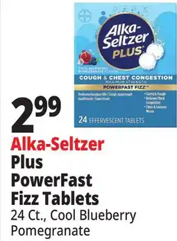 Ocean State Job Lot Alka-Seltzer Plus PowerFast Fizz Tablets offer