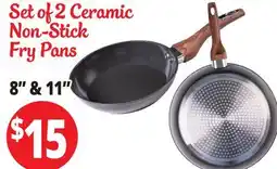 Ocean State Job Lot KLOK Ceramic Nonstick Frypan Set, 2 Piece offer