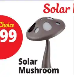 Ocean State Job Lot Outdoor Living Accents Solar LED Mushroom Light 15 offer