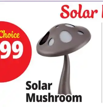 Ocean State Job Lot Outdoor Living Accents Solar LED Mushroom Light 15 offer