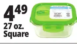 Ocean State Job Lot Glass Food Storage Container 27 oz offer