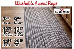 Ocean State Job Lot Washable Accent Rugs offer