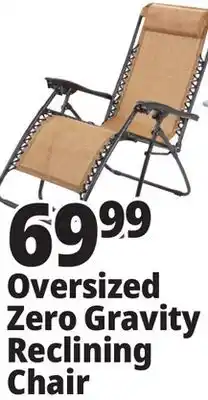 Ocean State Job Lot Oversized Zero Gravity Reclining Chair offer