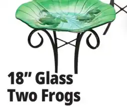 Ocean State Job Lot Glass Bird Bath with Metal Stand 18 offer