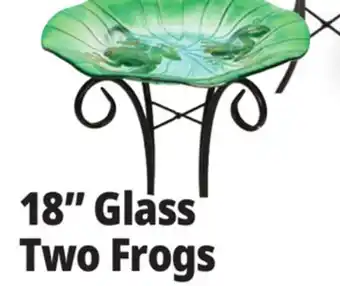 Ocean State Job Lot Glass Bird Bath with Metal Stand 18 offer