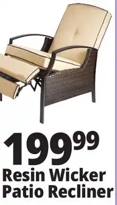 Ocean State Job Lot All-Weather Resin Wicker Patio Recliner offer