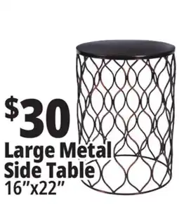 Ocean State Job Lot Large Metal Side Table offer