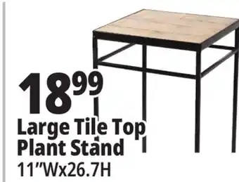 Ocean State Job Lot Large Tile Top Plant Stand offer