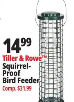 Ocean State Job Lot Tiller & Rowe Squirrel-Proof Bird Feeder offer