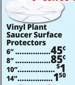 Ocean State Job Lot Vinyl Plant Saucer Surface Protectors offer