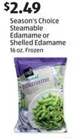 Aldi Season's Choice Steamable Edamame or Shelled Edamame offer