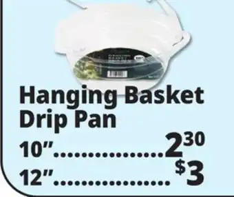 Ocean State Job Lot Hanging Basket Drip Pan offer