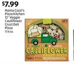 Aldi Mama Cozzi's Pizza Kitchen 12" Veggie Cauliflower Crust Deli Pizza offer