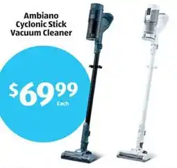 Aldi Ambiano Cyclonic Stick Vacuum Cleaner offer