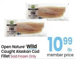 Albertsons Open Nature Wild Caught Alaskan Cod Fillet offer